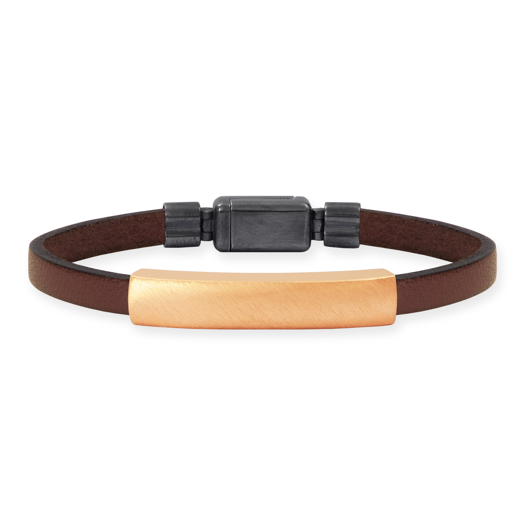 LESER Armband- Lederband 750 Rosegold