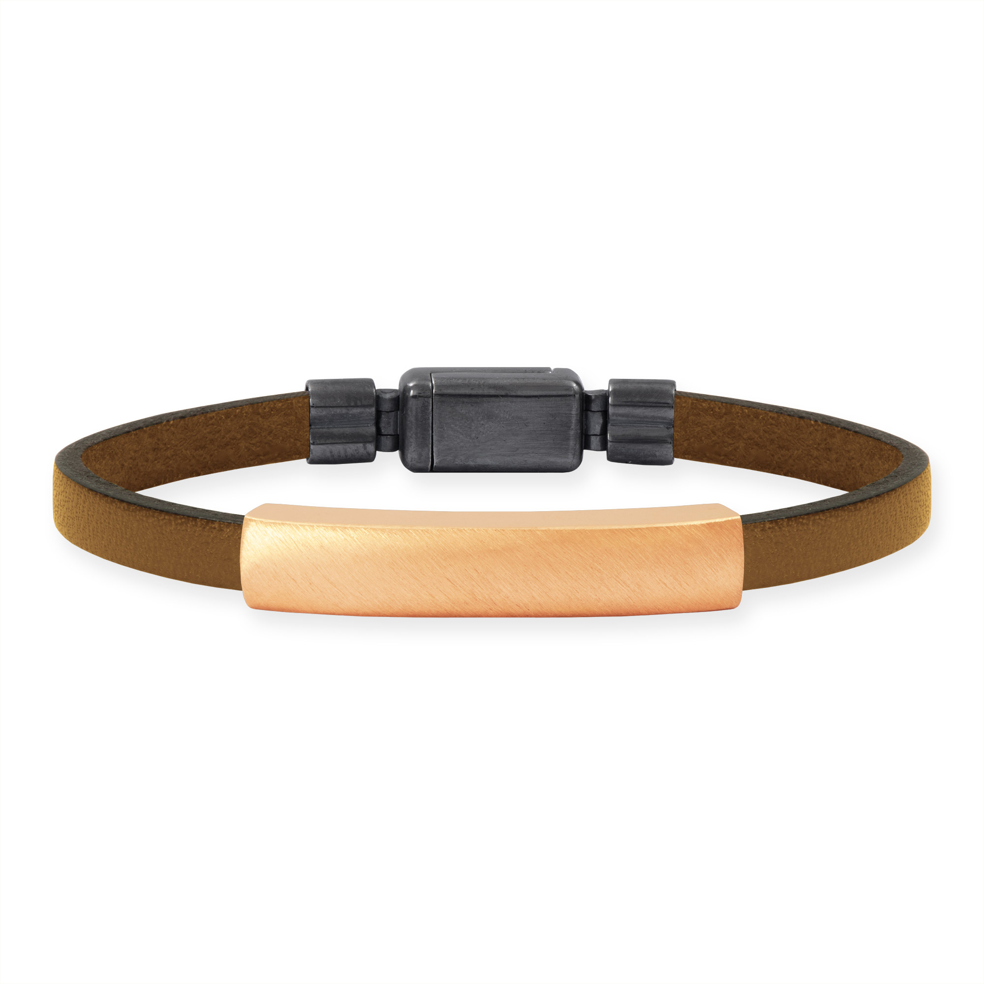 LESER Armband- Lederband 750 Rosegold